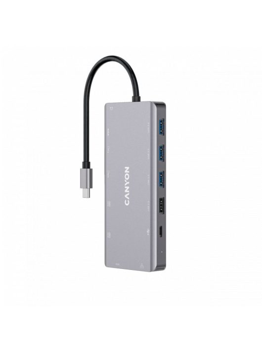 Canyon CNS-TDS12 13-in-1 USB Type-C Multiport Hub Dark Gray