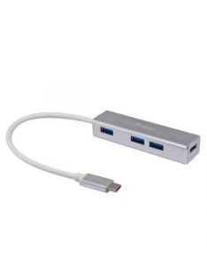 BlackBird USB Type-C HUB 4xUSB 3.0 Silver