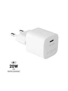 FIXED Mini USB-C Travel Charger 20W, Fehér