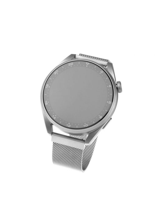 FIXED Mesh szíj Smatwatch 20mm széles, ezüst