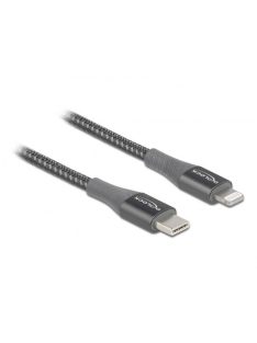   DeLock Data and Charging Cable USB Type-C to Lightning for iPhone iPad and iPod MFi 1m Grey