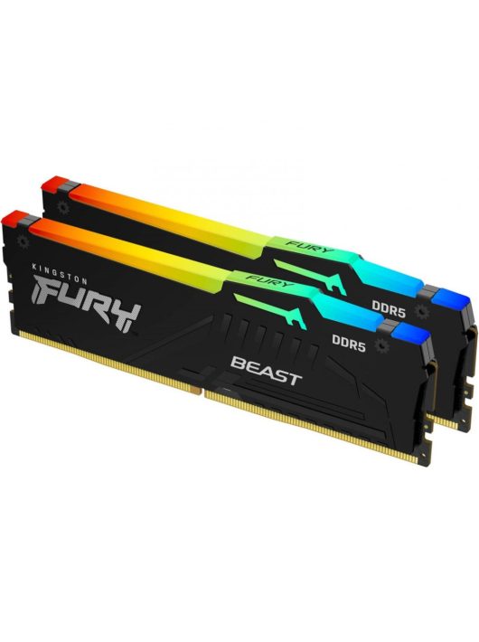 Kingston 16GB DDR5 5600MHz Kit(2x8GB) Fury Beast RGB Black