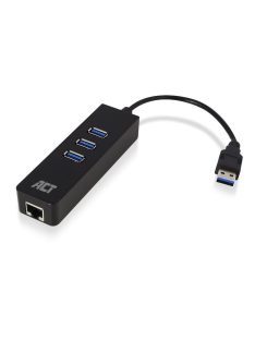 ACT AC6310 USB Hub 3.2 with 3 USB-A ports and ethernet