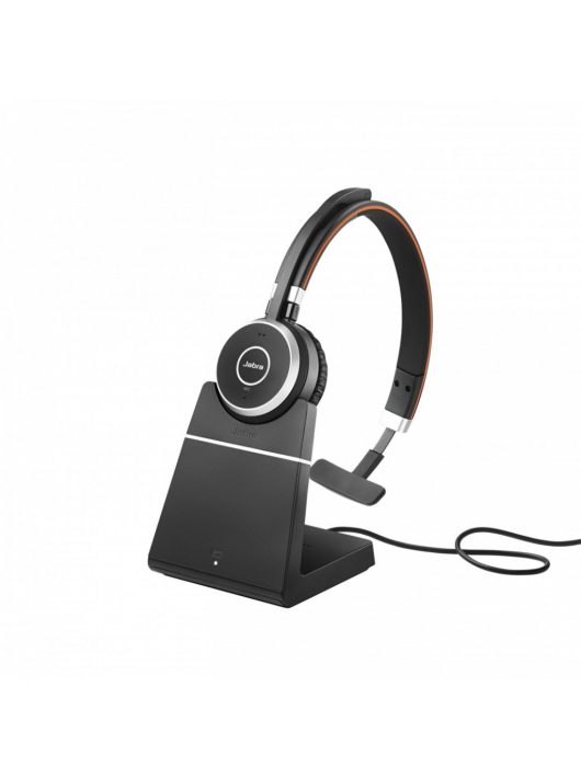 Jabra Evolve 65 SE MS Mono incl. Charging Stand Bluetooth Headset Black