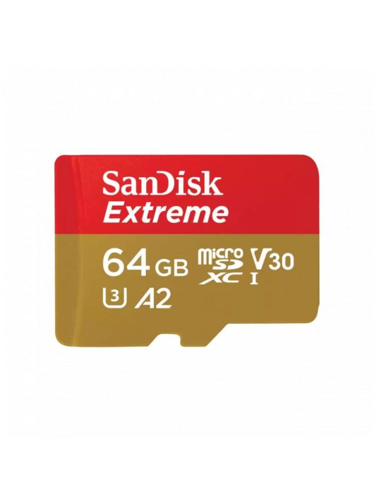 Sandisk 64GB microSDXC Class 10 U3 V30 A2 Extreme for Mobile Gaming