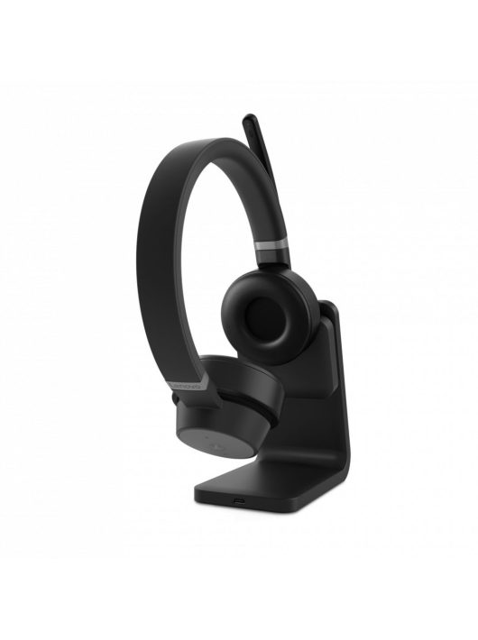 Lenovo GO ANC + Charging Stand Bluetooth Headset Thunder Black