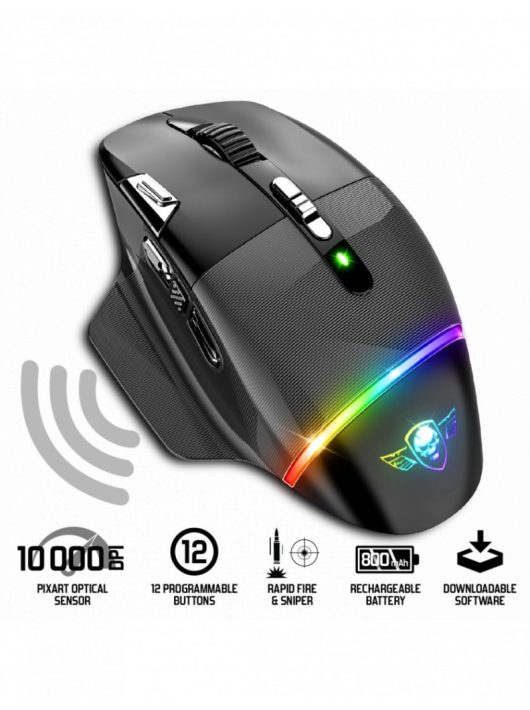 Spirit Of Gamer Xpert M800 Wireless Gaming Mouse Black