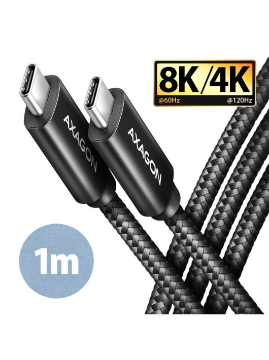 AXAGON BUCM432-CM10AB Speed USB-C <> USB-C 4 Gen 3x2 Cable 1m Black