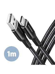 AXAGON BUCM-AM10AB HQ USB-C <> USB-A Cable 1m Black