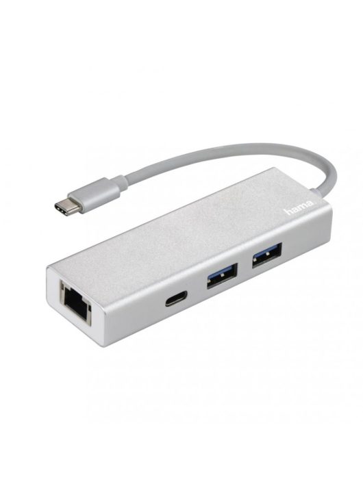 Hama USB 3.2 GEN1 TYPE-C HUB (2 USB, 1 USB TYPE-C) +LAN