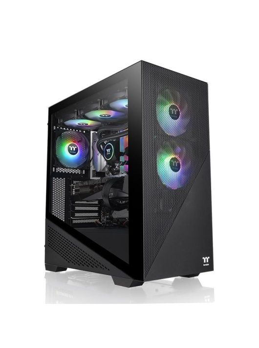 Thermaltake Divider 370 TG ARGB Mid Tower Chassis Tempered Glass Black