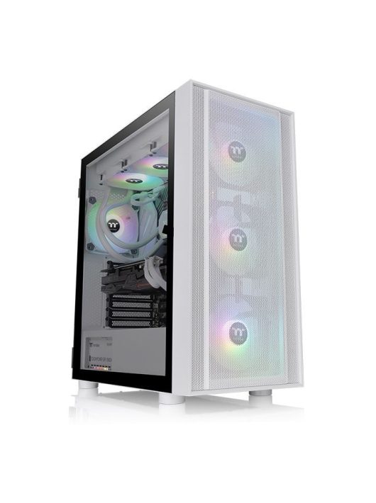 Thermaltake H570 TG ARGB Snow Mid Tower Chassis Tempered Glass White