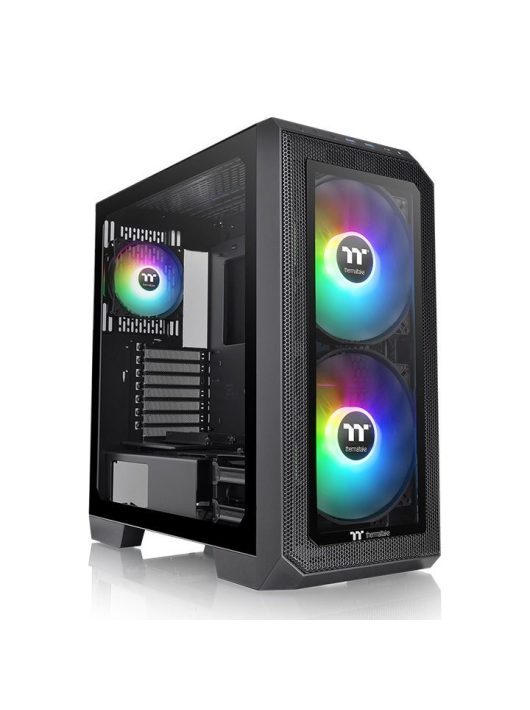 Thermaltake View 300 MX Mid Tower Chassis ARGB Tempered Glass Black