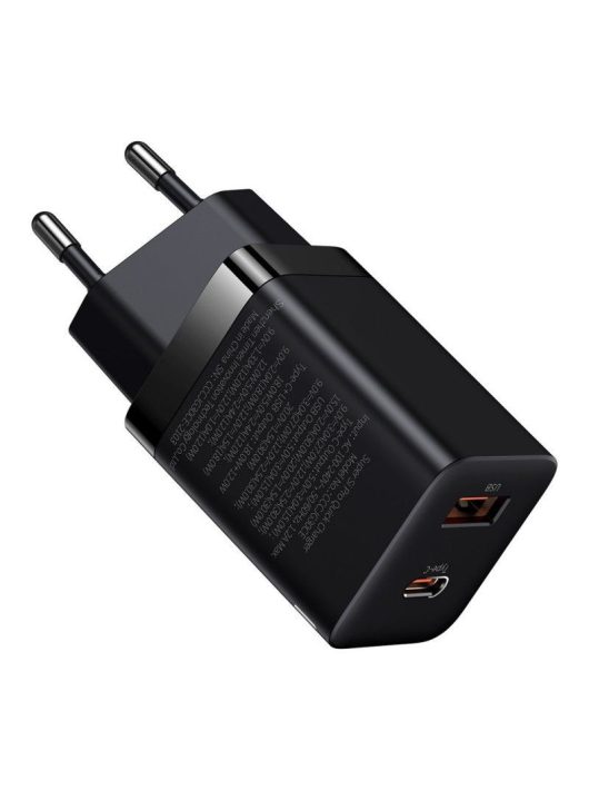 Baseus Super Si Pro Quick Charger USB + USB-C 30W Black