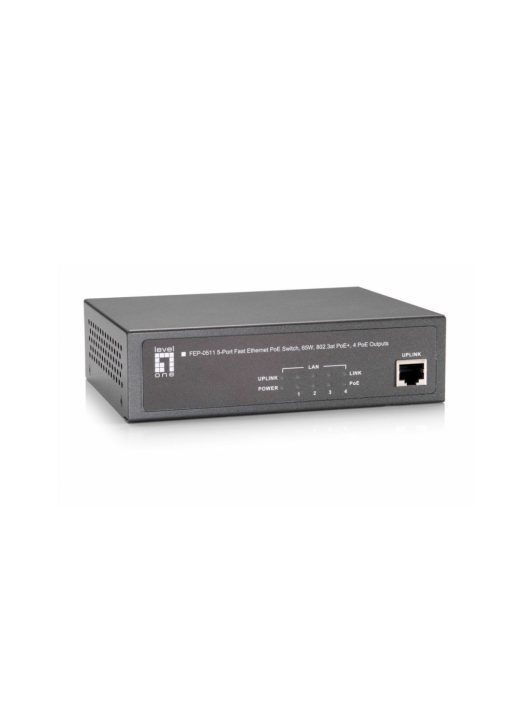 LevelOne FEP-0511 5-Port Fast Ethernet PoE Switch