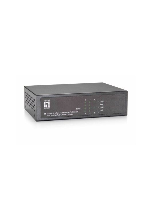 LevelOne FEP-0812 8-Port Fast Ethernet PoE Switch