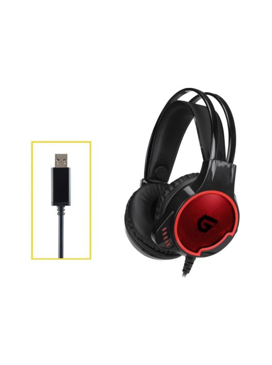 Conceptronic  ATHAN01B Gaming Headset Black/Red