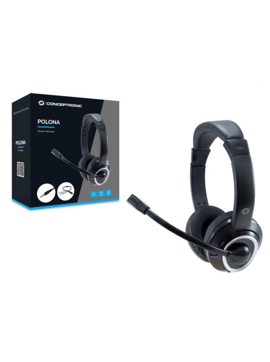 Conceptronic  POLONA02BA Headset Black