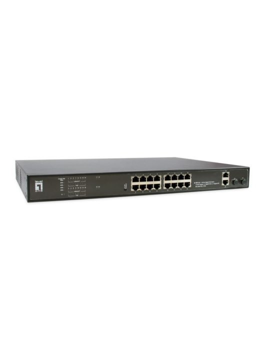 LevelOne GEP-2021 20-Port Gigabit PoE Switch, 16 PoE Outputs