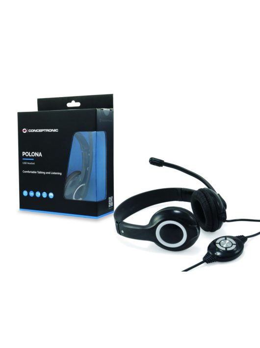 Conceptronic  CCHATSTARU2B Headset Black