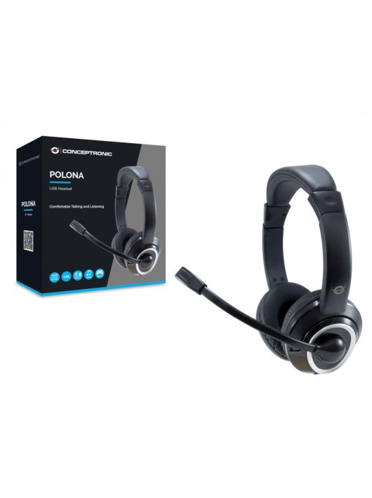 Conceptronic  POLONA01B Headset Black