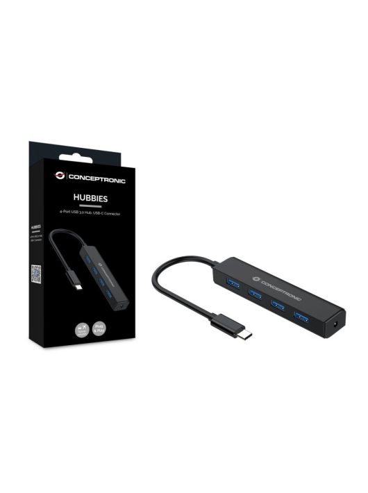 Conceptronic  4-Port USB 3.2 HUB Black