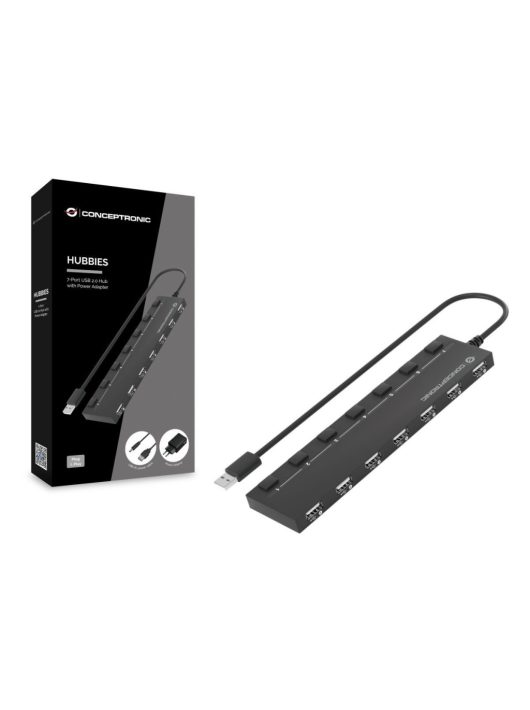 Conceptronic  7-Port USB 2.0 HUB Black