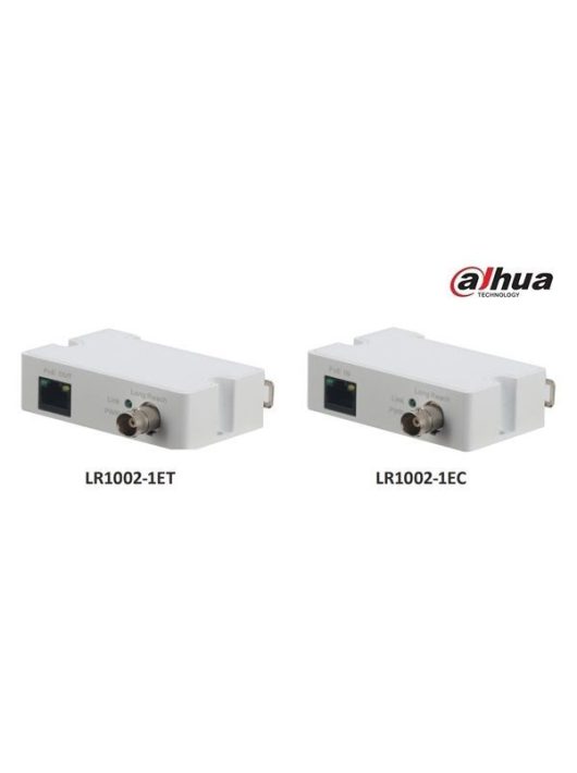 Dahua LR1002-1EC 1x RJ45 10/100, 1x BNC, PoE támogatás Ethernet over Coax (EOC) konverter(vevő)