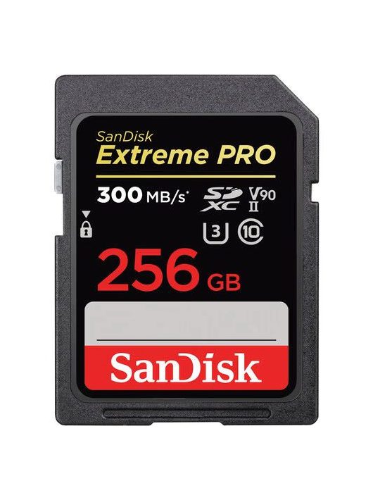 Sandisk 256GB SDXC Extreme Pro Class 10 UHS-II CL10 U3 V90