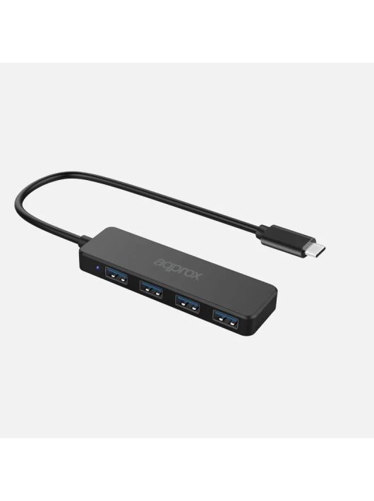 Approx 4 Port USB 3.0 HUB to Type C Black