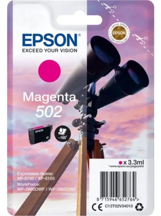 Epson T02V3 (502) Magenta tintapatron 