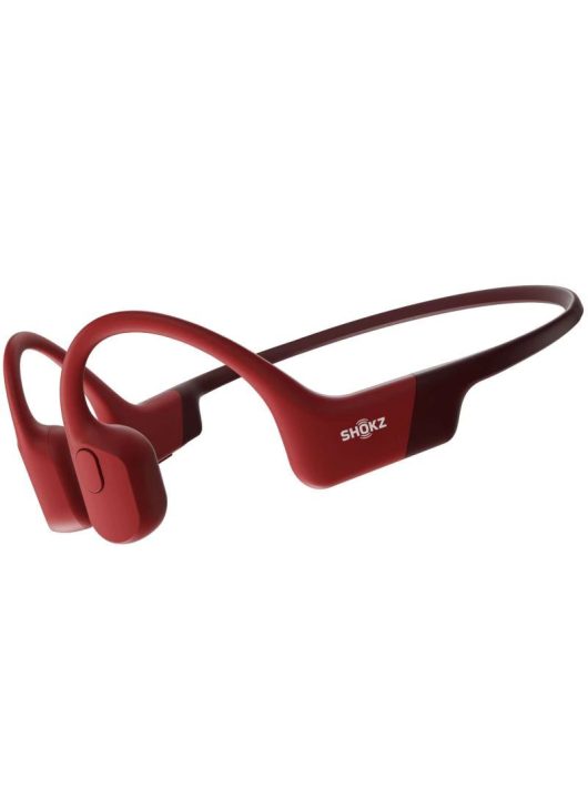 Shokz Openrun Bone Conduction Open-Ear Endurance Bluetooth Headset Red