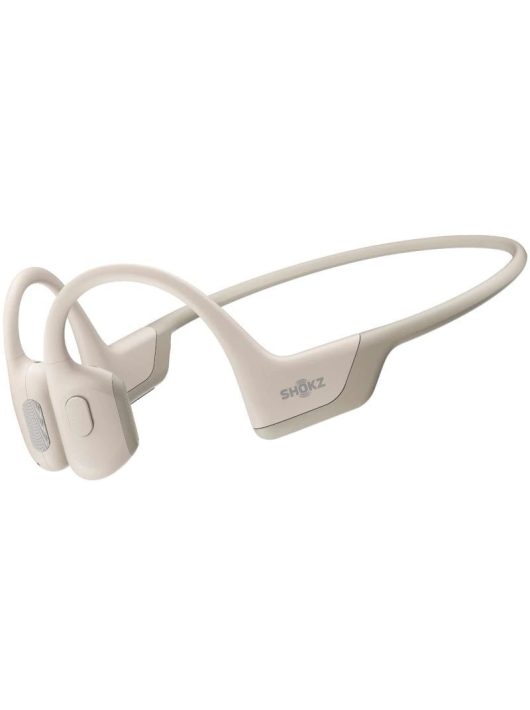 Shokz Openrun Pro Premium Bone Conduction Open-Ear Endurance Bluetooth Headset Beige