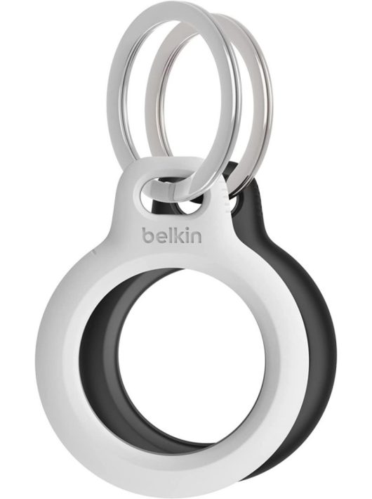 Belkin Secure Holder with Key Ring for AirTag 2-Pack Black/White