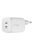 Belkin BoostCharge Dual USB-C PD GaN Wall Charger 65W White