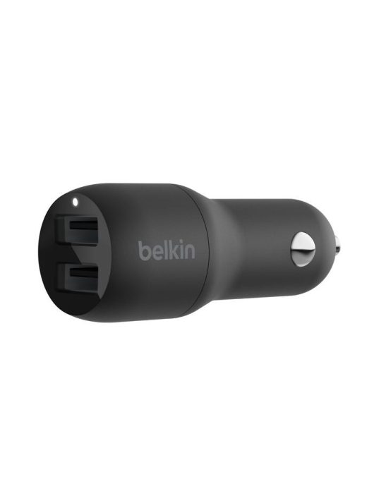 Belkin BoostCharge Dual USB-A Car Charger 24W Black