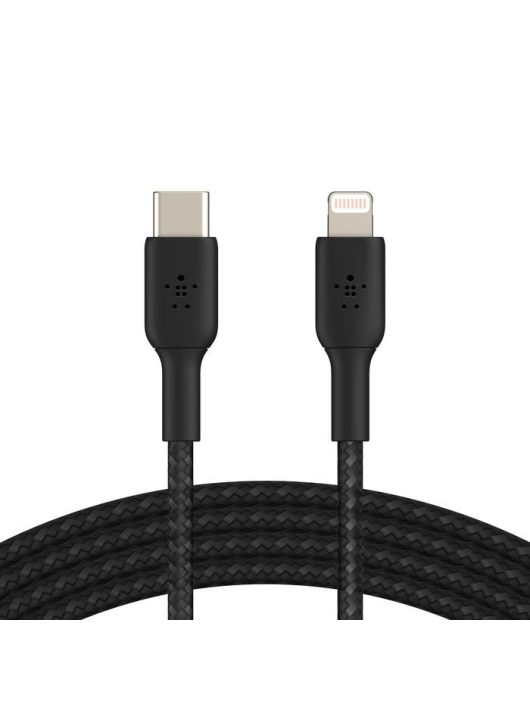 Belkin BoostCharge Braided USB-C to Lightning Cable 1m Black