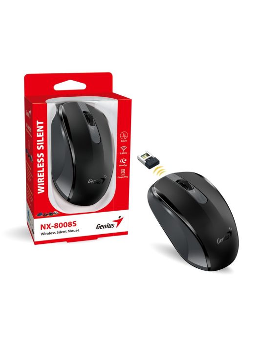 Genius NX-8008S Wireless Silent mouse Black