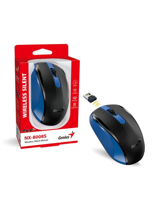 Genius NX-8008S Wireless Silent mouse Blue