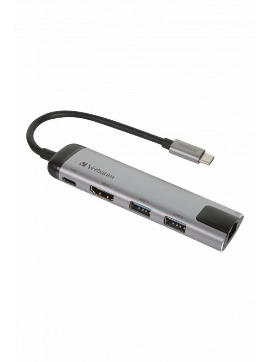 Verbatim USB-C Multiport Hub USB 3.0 | HDMI | Gigabit Ethernet Silver