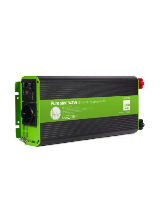 Gembird Energenie 12V Pure sine Wave Car DC-AC Power Inverter 1000W