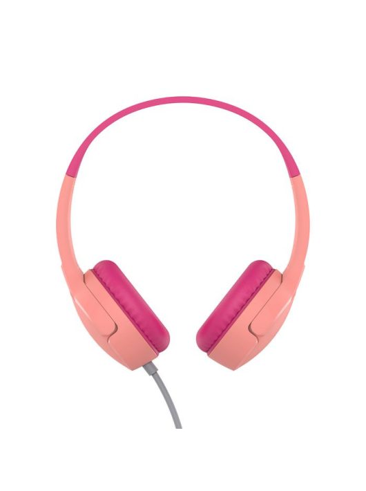 Belkin SoundForm Mini Wired On-Ear Headphones for Kids Pink