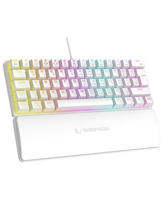 Rampage PLOWER K60 Mechanikus Gaming keyboard White US