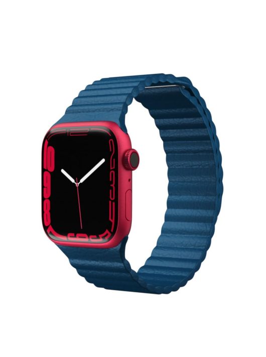 Next One Apple Watch Leather Loop for 42/44/45mm Denim Blue