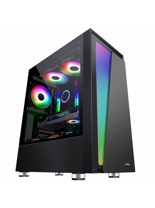 MS Armor V715 Gaming Window Black