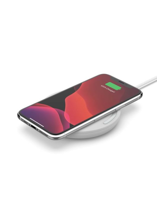 Belkin BoostCharge 10W Wireless Charging Pad + QC 3.0 Wall Charger + Cable White