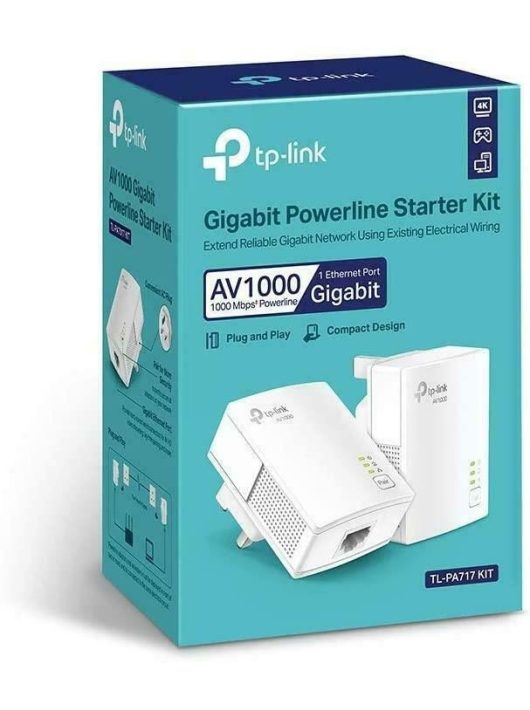 TP-Link TL-PA717 KIT AV1000 Gigabit Powerline Adapter Kit