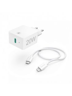 Hama Fast Charger 20W Lightning to USB Type-C White