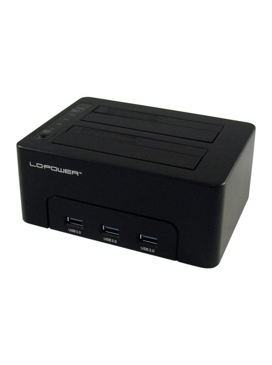 LC Power LC-DOCK-U3-HUB HDD Docking Station Black