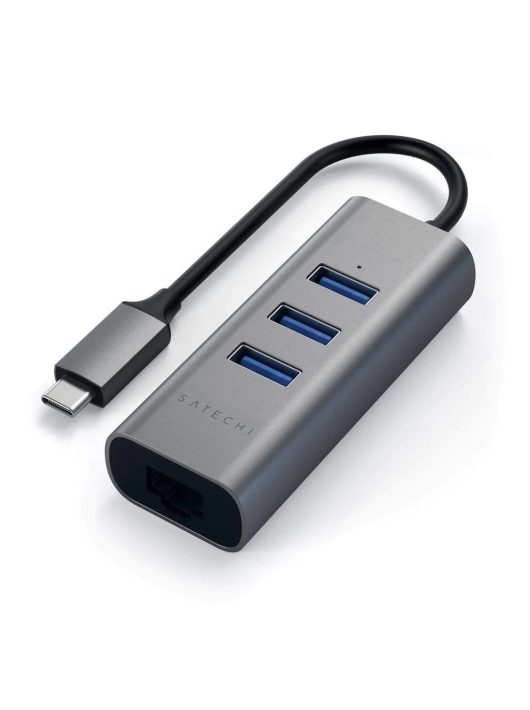 Satechi Type-C 2 in 1 USB HUB with Ethernet Space Grey